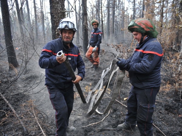 Un pompier saône-et-loirien est parti lutter contre les méga feux de forêt à Québec
