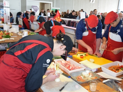 Concours des apprentis bouchers du festival du boeuf en 2019.