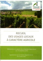 Le recueil des usages locaux de Saône-et-Loire a été mis à jour...