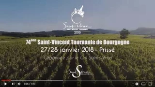 Le cru saint-véran fait son cinéma en avant première de la grande Saint-Vincent tournante de Bourgogne 2018