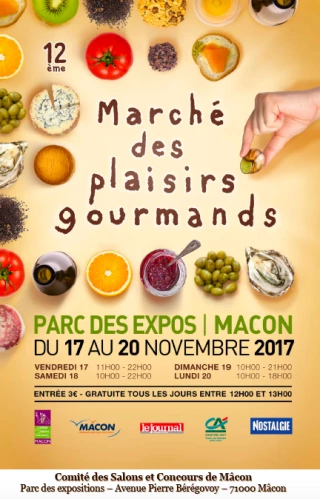 Du 17 au 20 novembre à Mâcon, le Marché des plaisirs gourmands est incontournable !