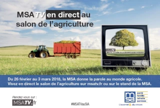 Avec son site MSA TV, la mutualité sociale agricole en direct depuis le Salon de l'agriculture à Paris