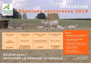Les réunions sécheresse 2018 débutent aujourd'hui