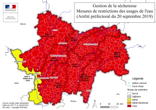 Aggravation de la sécheresse sur l’ensemble du département