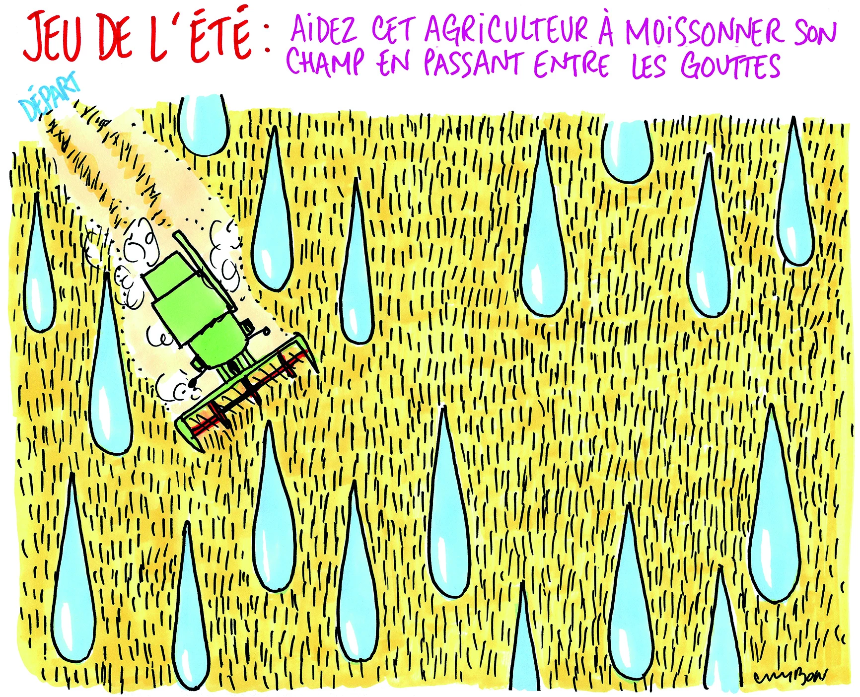 Juillet MÉTÉO / Des moissons compromises par la pluie