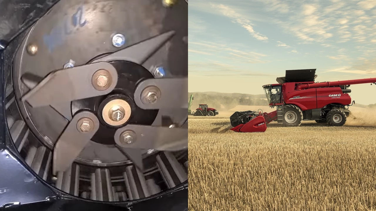 Un broyeur d’adventices sur les Axial-Flow 250