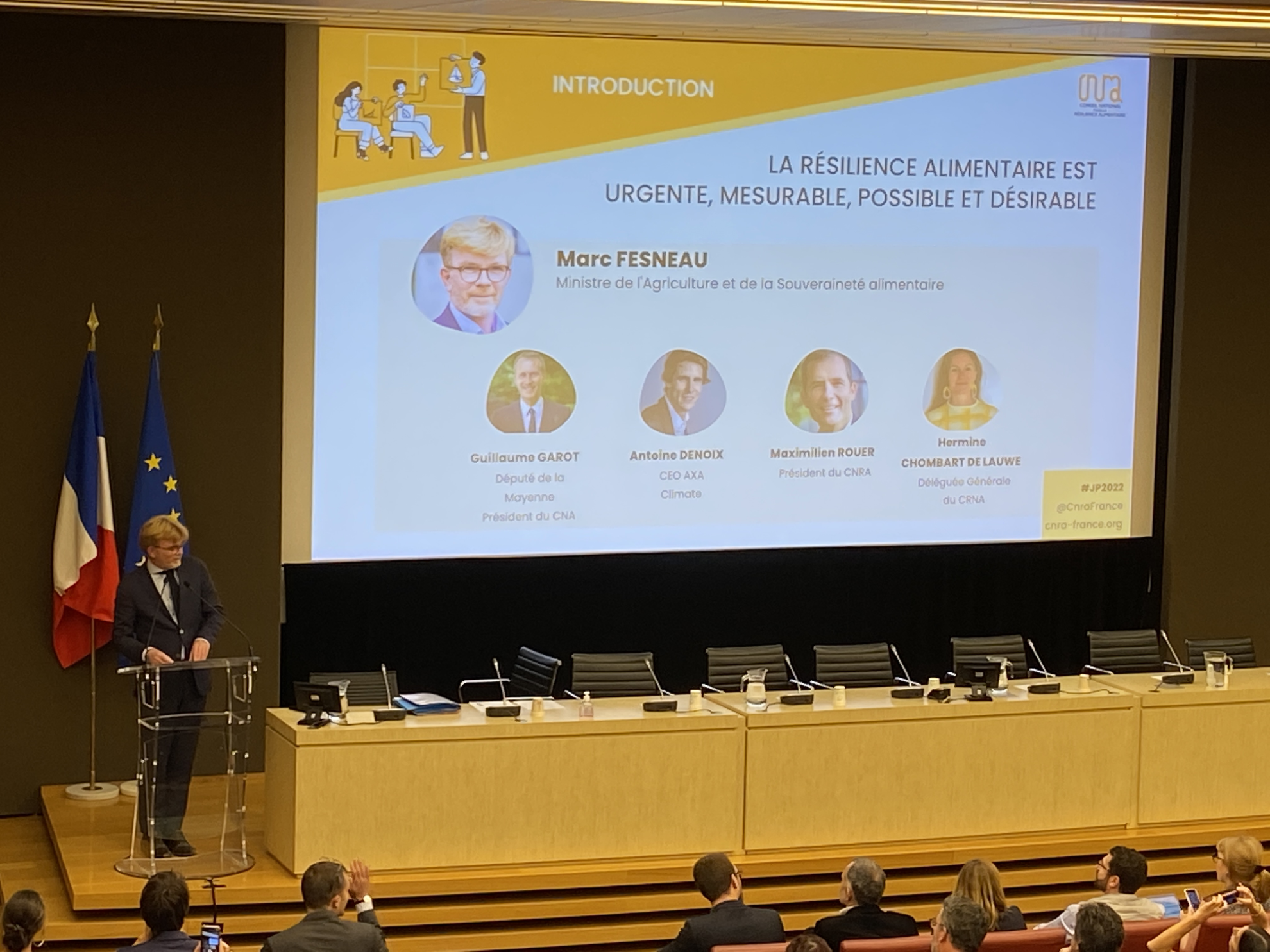 EXCLU WEB / Journée parlementaire : Pas de résilience alimentaire sans une agriculture forte