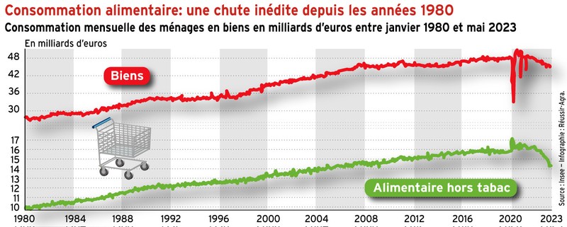 Une chute inédite depuis les années 1980