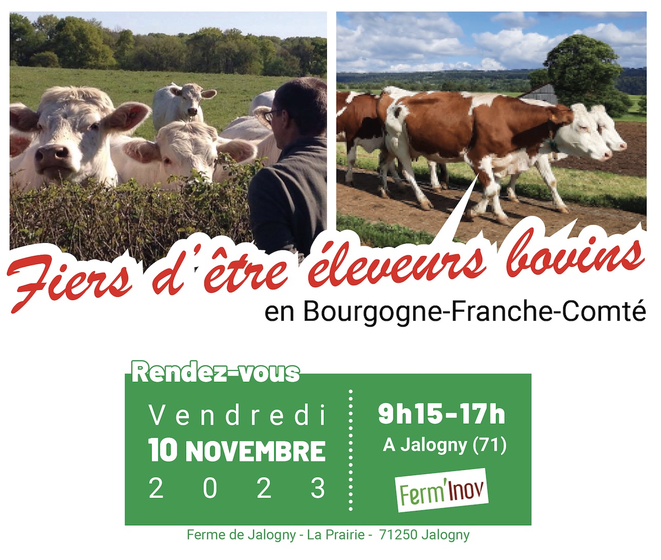 « Fiers d’être éleveurs bovins en Bourgogne-Franche-Comté »