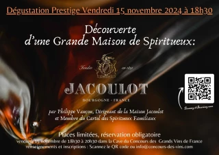 Une dégustation d'exception et de prestige avec la Maison Jacoulot