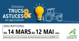 Innovation agricole du quotidien : un concours pour valoriser les "Trucs et Astuces" des exploitants de Bourgogne-Franche-Comté