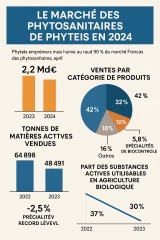 Repli des ventes de phytos