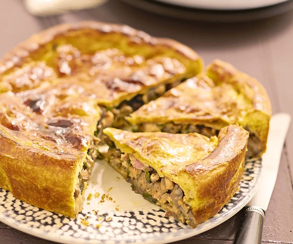 Tourte aux champignons et au Charolais AOC