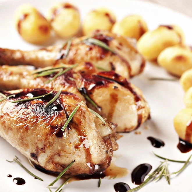 Poulet de Bresse au vinaigre balsamique