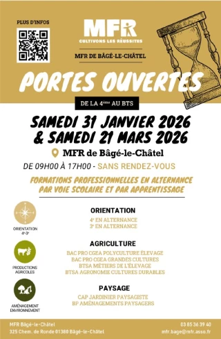 Portes ouvertes MFR Bâgé-le-Châtel
