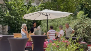 Gîte de la Roche bleue déjeuner à l'occasion des portes ouvertes pour ses 15 ans