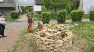 Spirale en construction au LPA CFPPA d'Etang sur Arroux
