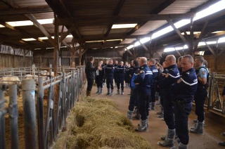 Les "nouveaux" Gendarmes en formation à la Ferme de Jalogny 