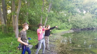 Nouvelle sortie pêche aux étangs de Laizy pour les élèves du lycée de la nature et de la forêt de Velet