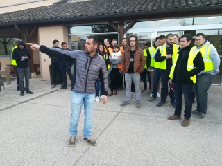 Les élèves du CFA de Beaune à la découverte de la coopération chez les Vignerons des Terres secrètes 