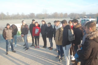 La classe de Terminale AP du lycée de l’horticulture et du paysage de Tournus à la découverte du SEV chalonnais