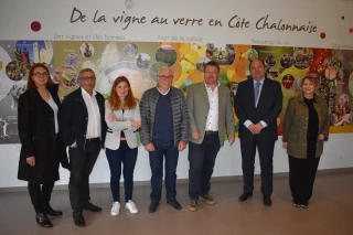 Inauguration d’un parcours pédagogique de la vigne au verre à la  Maison des Vins de la Côte Chalonnaise