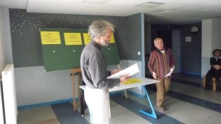 Conférence gesticulée de Monsieur Blé et Monsieur Mil au lycée Lucie Aubrac de Davayé