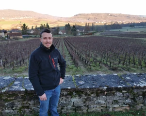 Quentin Joussier s'est installé en 2018 sur le Domaine de l'Evêché, qui s'étale sur 14 hectares dans la vallée des Vaux et à Mercurey.