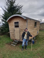 Une cabane mobile pour accompagner la transhumance