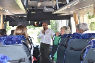 Visite guidée des coulisses du salon avec Richard Lachèze, directeur d'Euroforest.