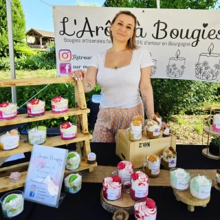 L’Arom’à Bougies, des bougies gourmandes aux couleurs bleu blanc rouge