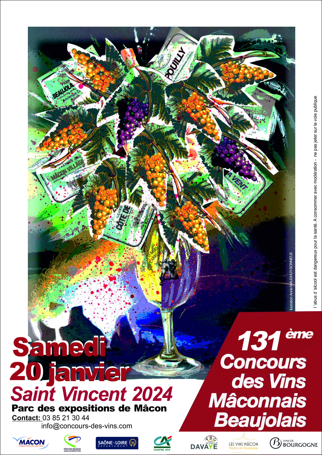 131ème édition du Concours des vins mâconnais beaujolais Saint-Vincent