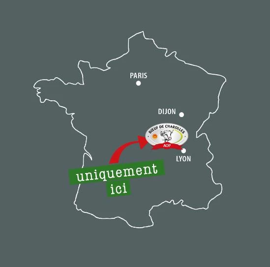 L’aire géographique de l’AOP 