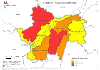 La Saône-et-Loire franchit un nouveau cap dans les restrictions d'eau