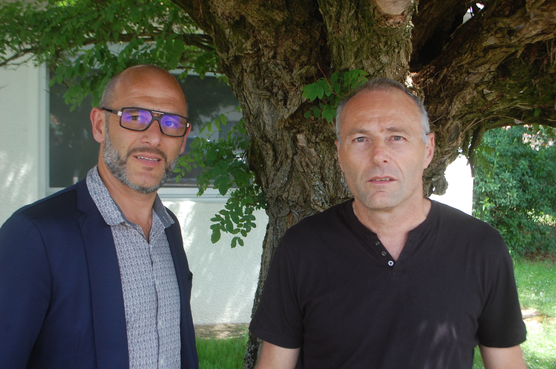 Bruno Combe, aux côtés de René Palomares (à droite), a annoncé un net rebond des ventes en 2017.