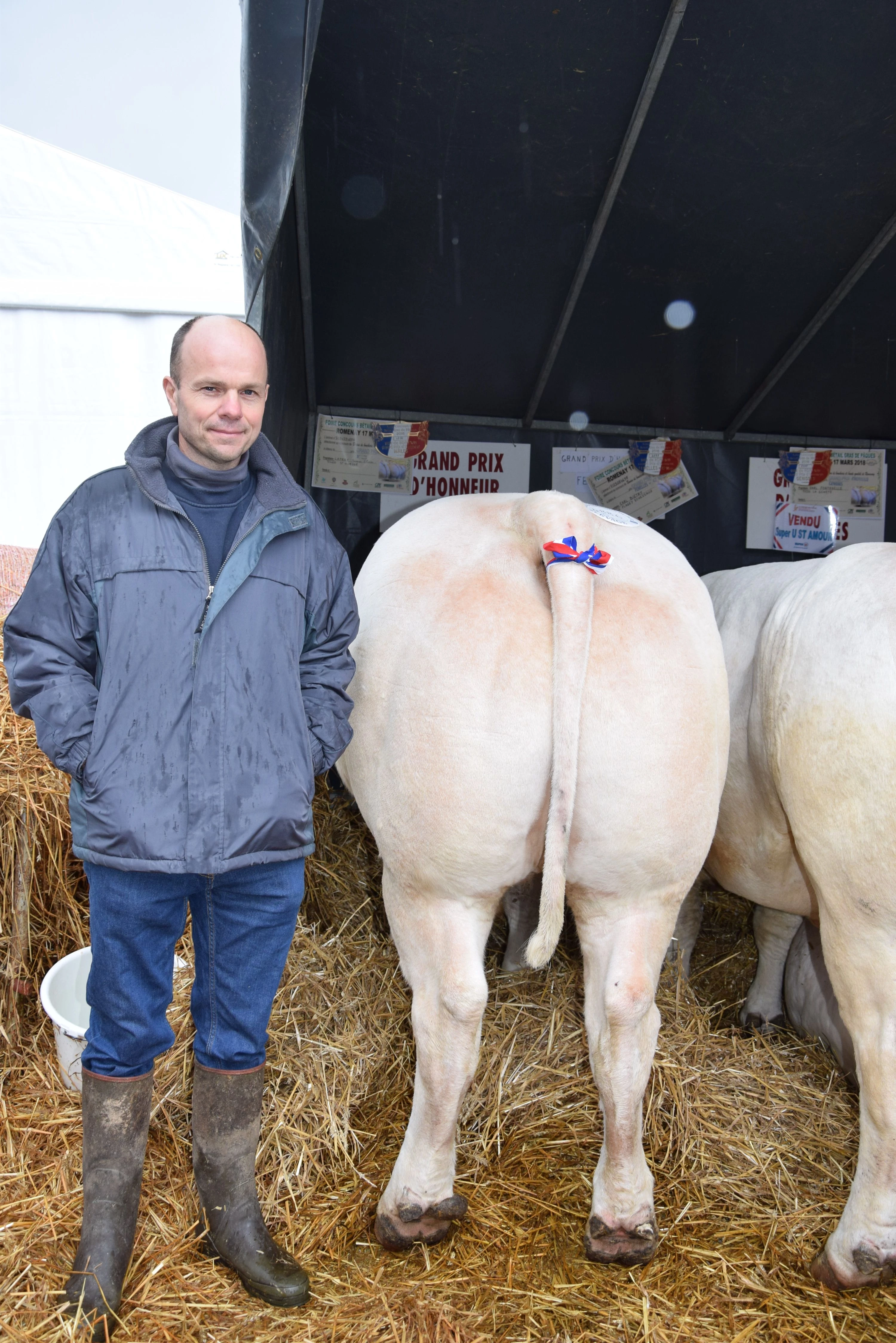 Ambiance pluvieuse au concours de Romenay