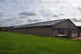 panneaux photovoltaique sur toiture agricole rampant nord