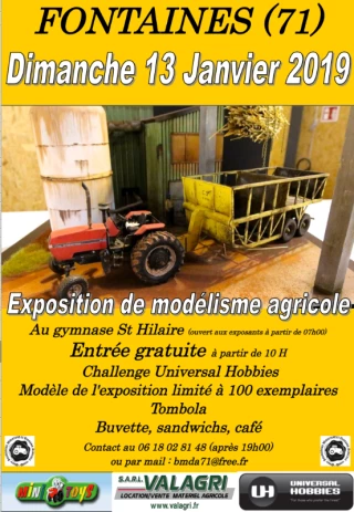 A pas de géant dans l’univers des miniatures lors de l'exposition de modélisme agricole de Fontaines