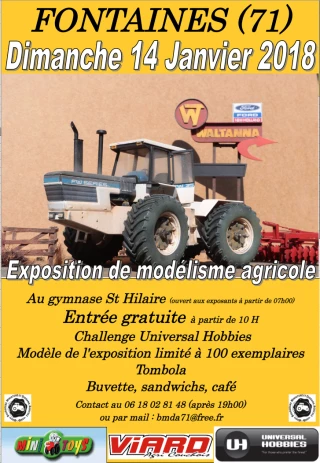 Fontaines prépare son exposition de modélisme agricole du 14 janvier