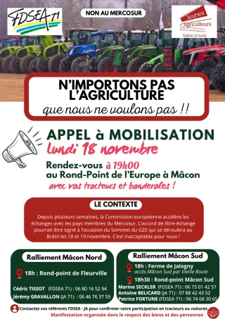 Le Mercosur rallume les feux de la colère !