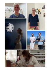 Histoire de famille…, céramique, peinture, installation à la La Filature à Varennes-sous-Dun, du 2 août au 28 septembre