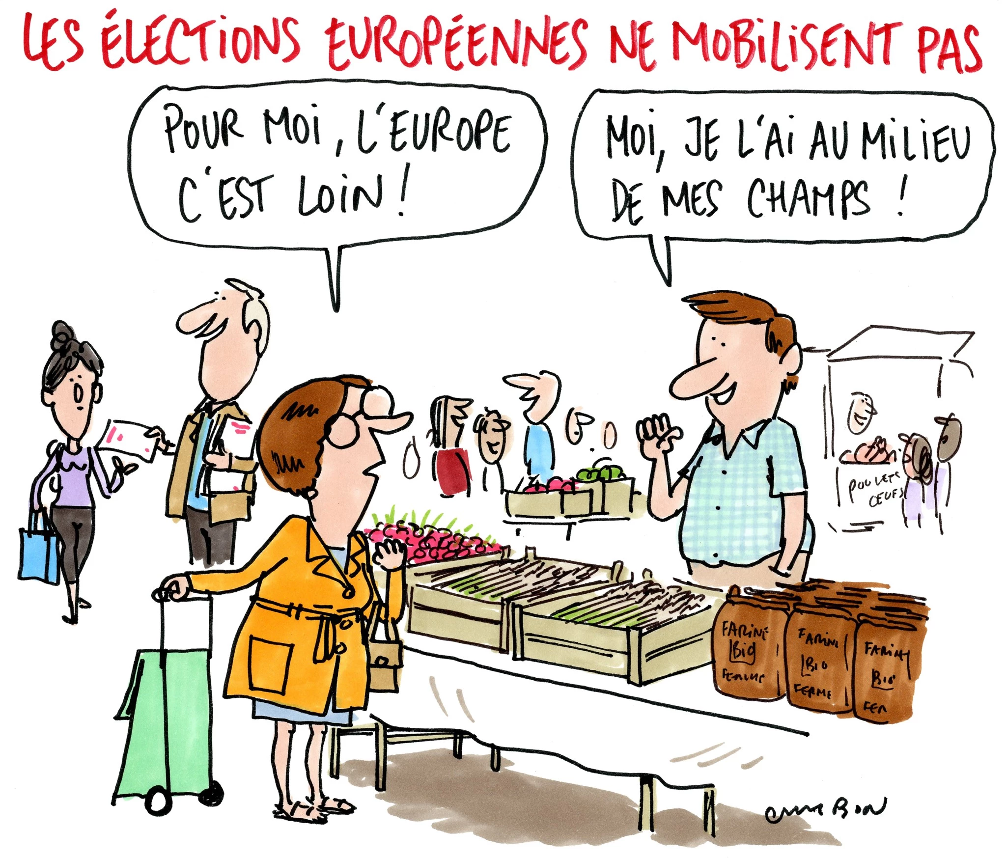 Mai / Les Français peut concernés par la campagne européenne